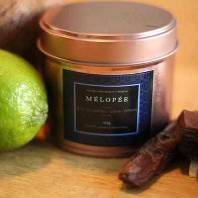 MELOPEE Kerze Sandelholz, Kokos und Zitrone