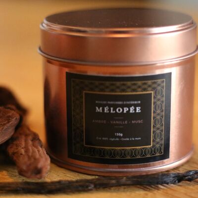 MELOPEE Amber, Vanilla and Musk Candle