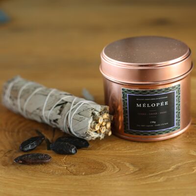 Tonka, sage and musk candle