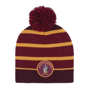 BONNET EN MAILLE JACQUARD HARRY POTTER GRYFFONDOR - 2200009643 1