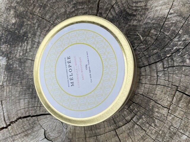 Candela alla citronella e basilico