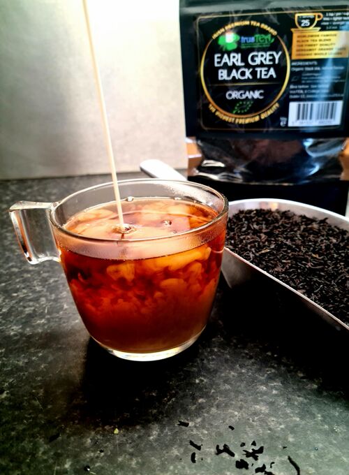 Organic earl grey black tea blend