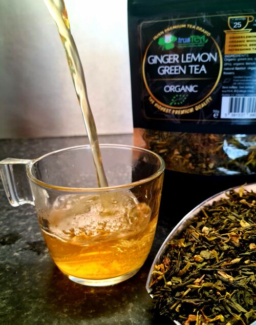 Organic ginger/lemon green tea