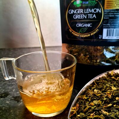 Organic ginger/lemon green tea