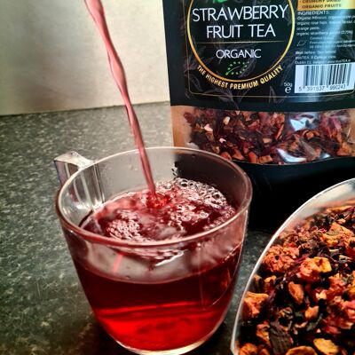 Organic strawberry tea