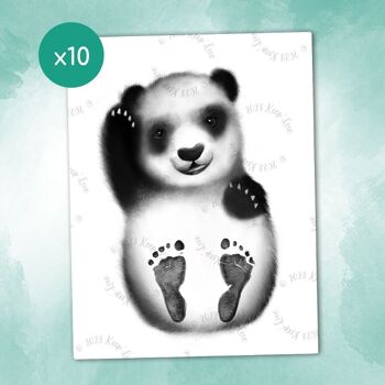 Affiche "Mes Petits Petons" à personnaliser (Modèle Panda) 2
