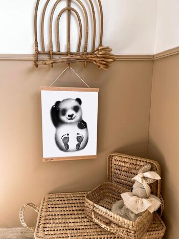 Affiche "Mes Petits Petons" à personnaliser (Modèle Panda) 3