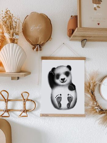Affiche "Mes Petits Petons" à personnaliser (Modèle Panda) 4