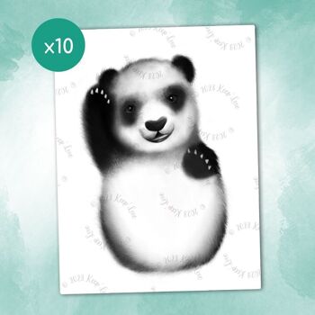 Affiche "Mes Petits Petons" à personnaliser (Modèle Panda) 5