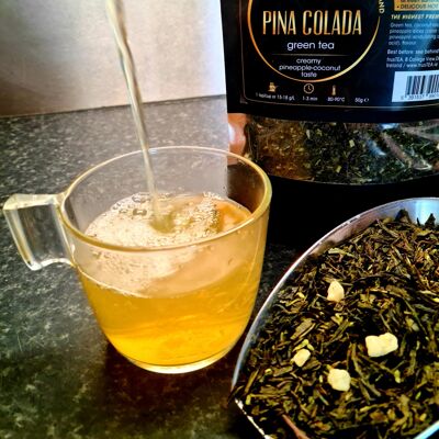 Pina colada green tea - pineapple/coconut taste