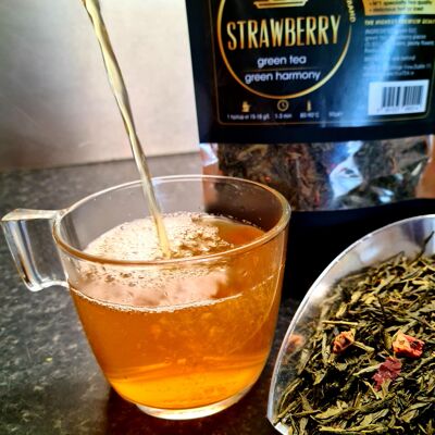 Strawberry green tea - 'green harmony '