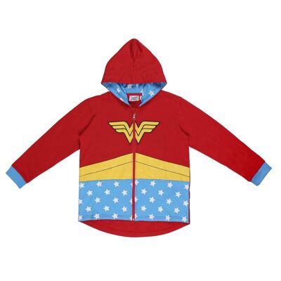 WONDER WOMAN COTTON BRUSHED HOODED SWEATSHIRT - 2200008419