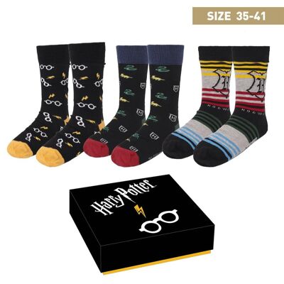 PACK OF SOCKS 3 PIECES HARRY POTTER - 2200007099