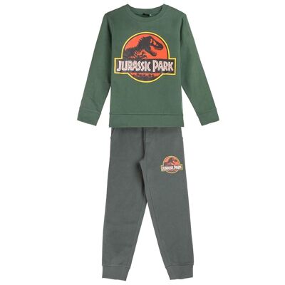 TUTA JURASSIC PARK 2 PEZZI IN COTONE SPAZZOLATO - 2900001615
