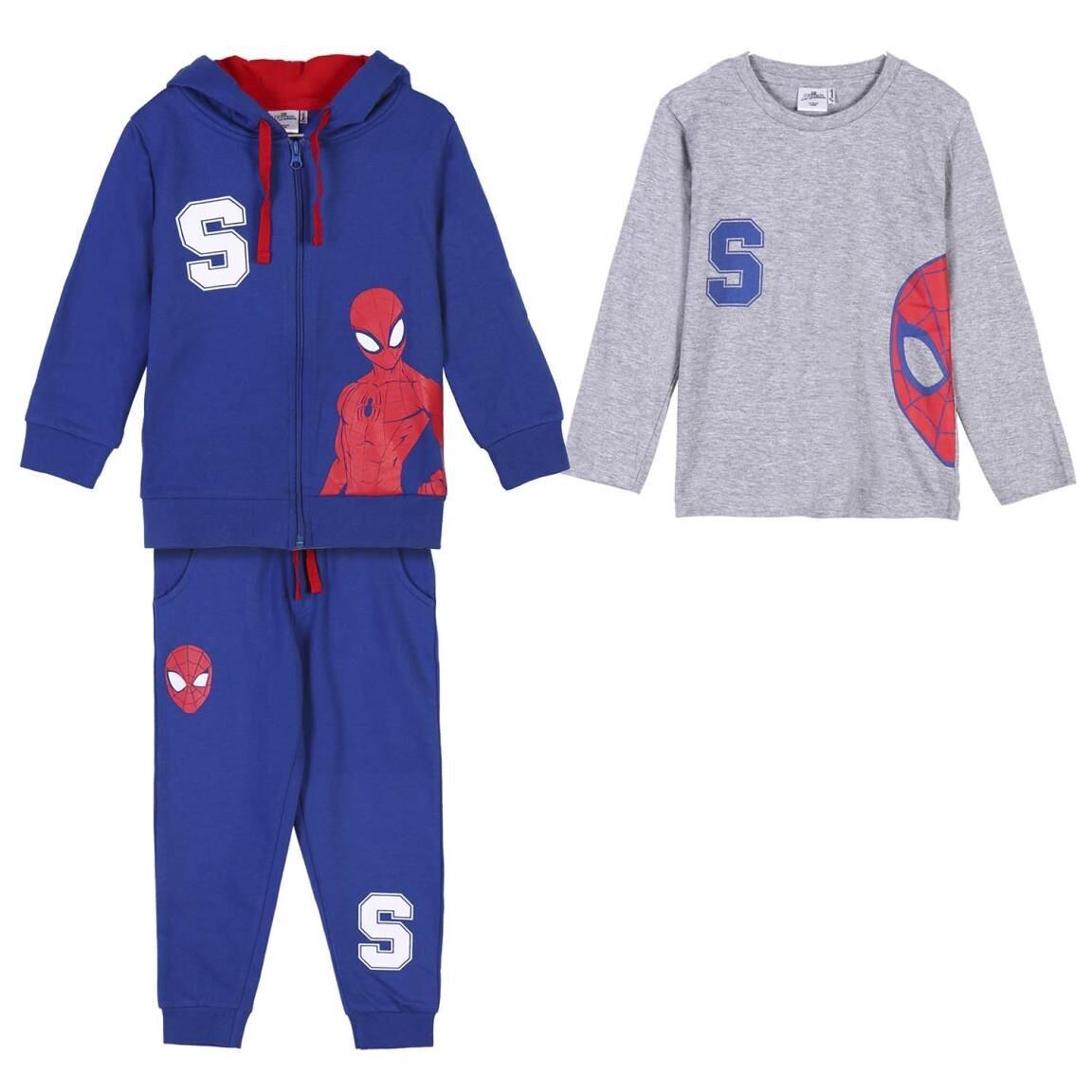 TUTA COTONE SPAZZOLATO 3 PEZZI SPIDERMAN - 2900000368