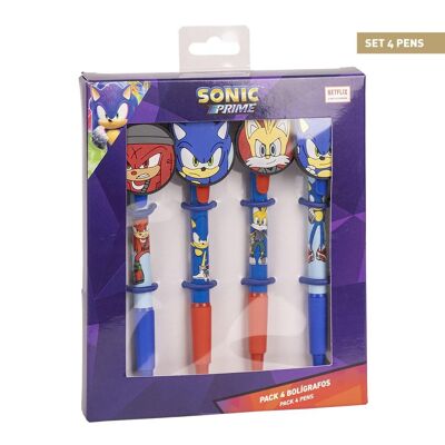 PACK DE STYLOS x4 SONIC PRIME - 2700000760