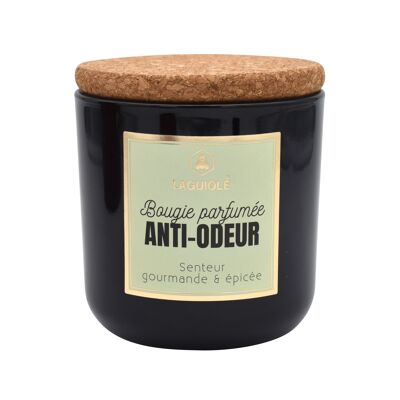 anti-odor scented candle with cork stopper 195 g