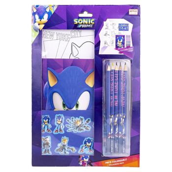 ENSEMBLE DE PAPETERIE COLORABLE SONIC PRIME - 2700000773 2