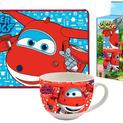 Set petit-déjeuner (tasse et nappe) Super Wings - 94622