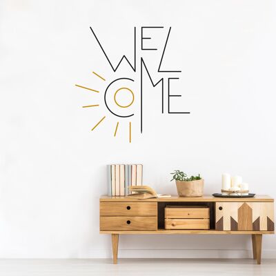 Welcome decorative wall sticker