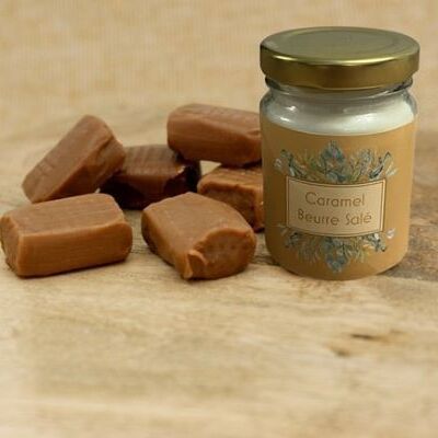 Salted butter caramel candle 70g