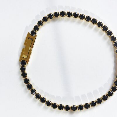 Pulsera de circonitas negras