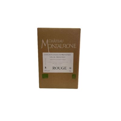 BIB Château Montaurone Vino Rosso AOP Coteaux d'Aix en Provence BIOLOGICO - 5 L