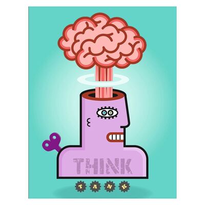 Mural con think tank ligero.