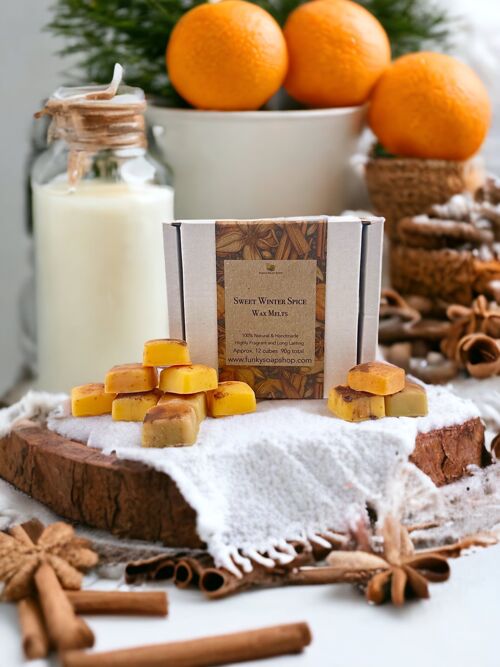 Sweet Winter Spice Wax Melts, 12 Wax Melts Cubes