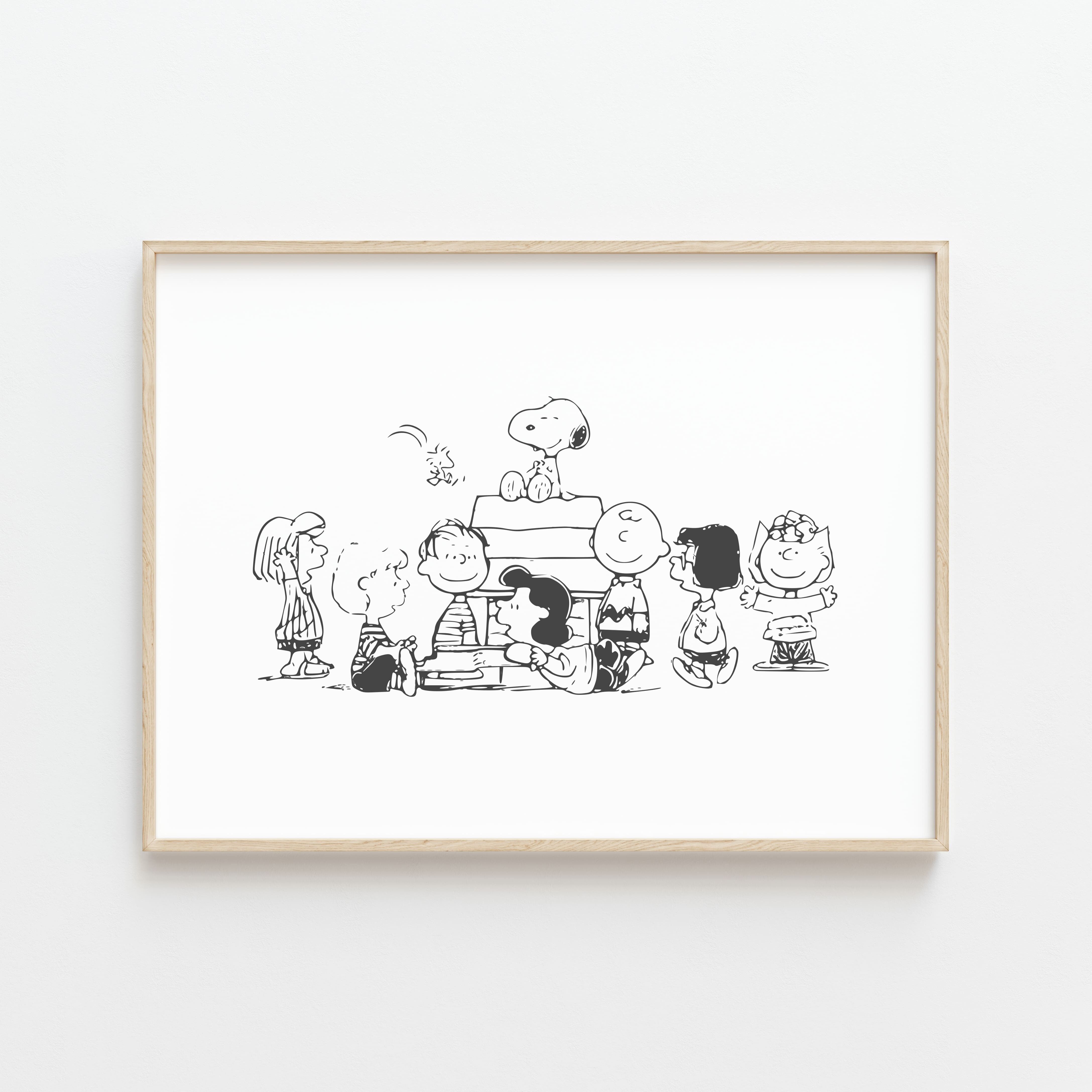 Poster Snoopy The Gang: decorazione d'interni per gli amanti di Snoopy