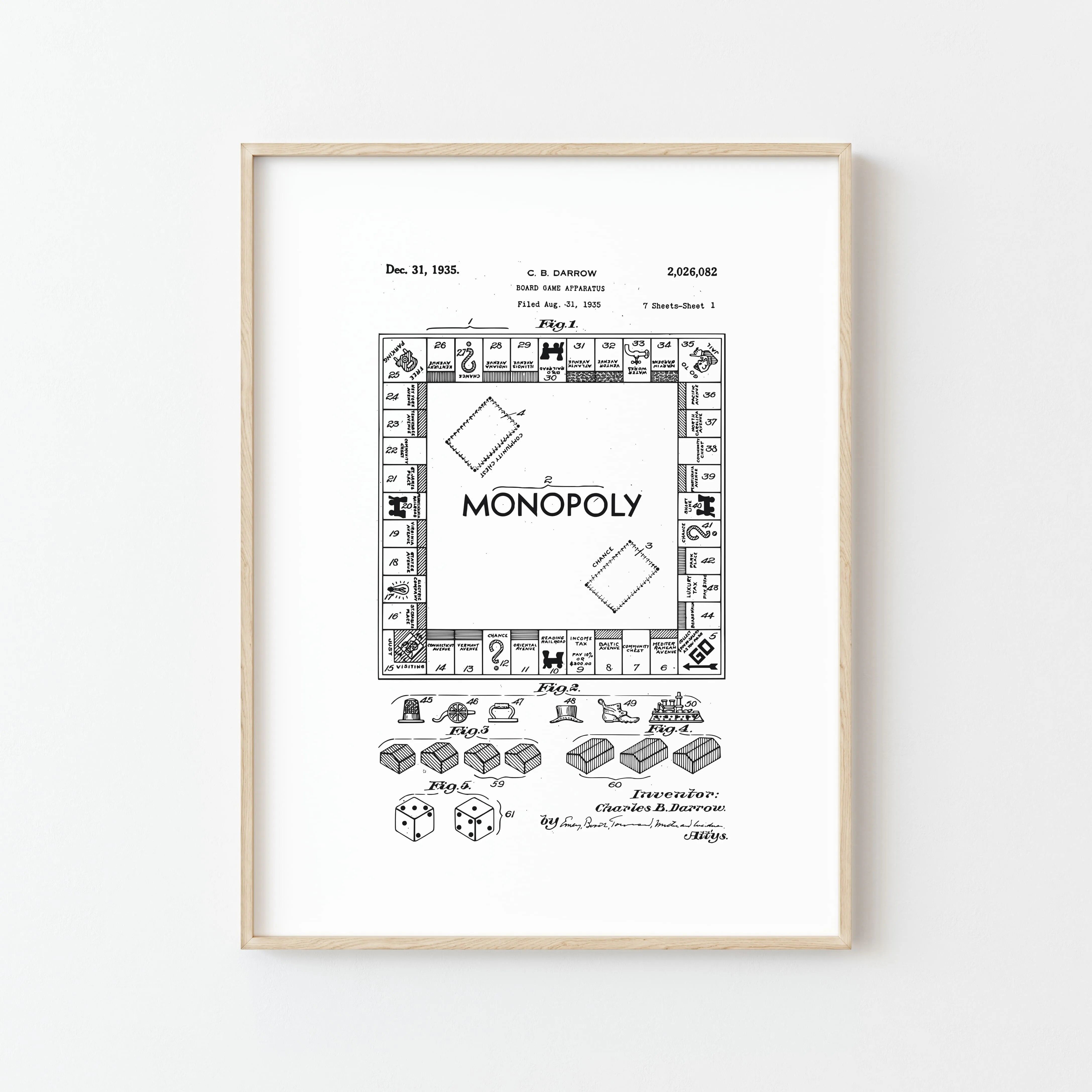 Poster vintage del monopolio