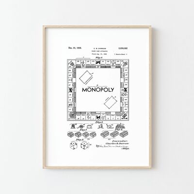Affiche Monopoly Vintage