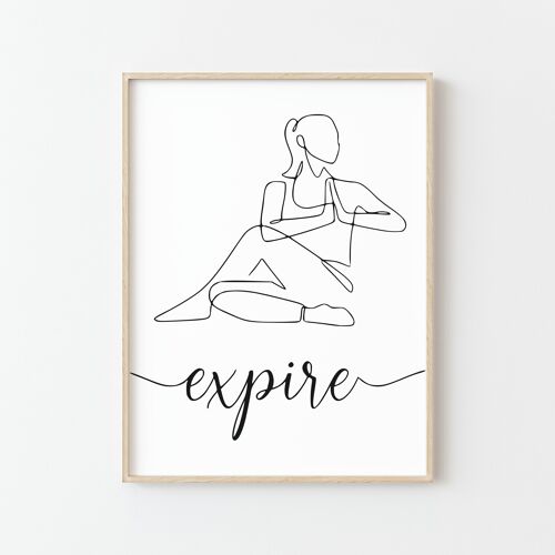 Affiche Inspire Expire Yoga - Une touche Zen Pour Votre Espace