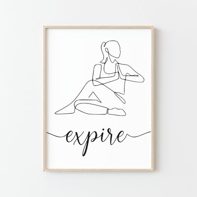 Inspire Exhale Yoga Poster - A Zen Touch For Your Space