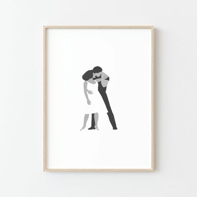 Dirty Dancing Poster – Klassisch und einzigartig in Schwarz-Weiß