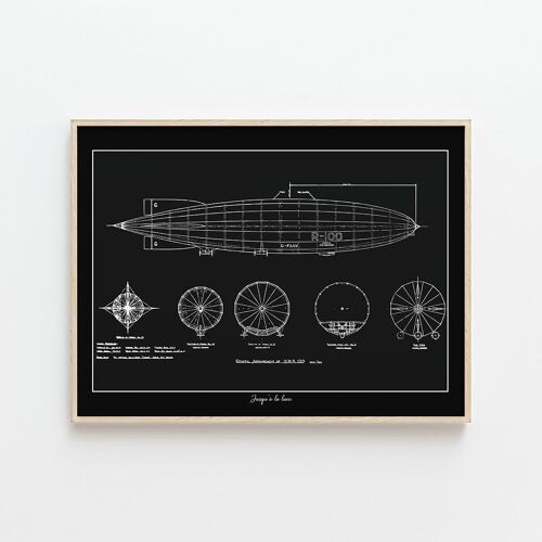 AFFICHE BLUEPRINT R100 ZEPPLIN