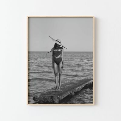 Poster 'The girl on the pontoon' by Kosmas Koumianos