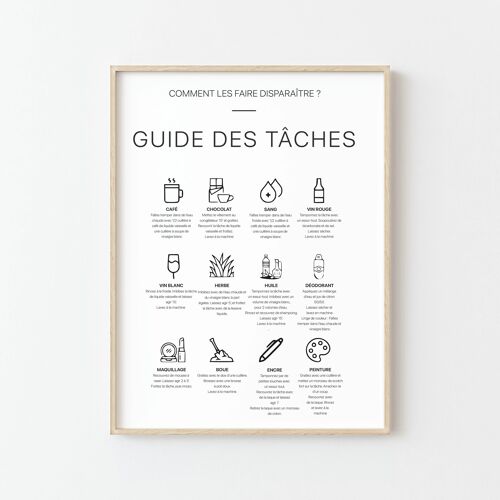 Guide des Tâches et Entretien du Linge - Votre Affiche Indispensable