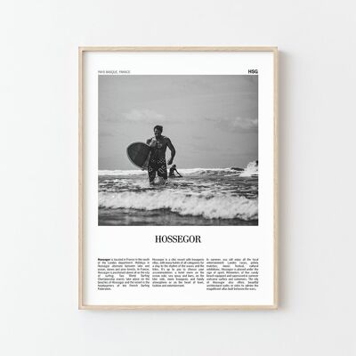 Hossegor vintage poster: a touch of charm to your home
