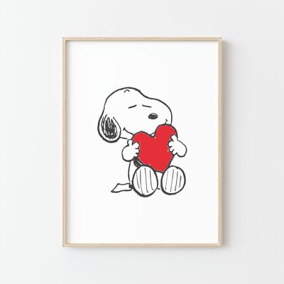 Póster Snoopy Love: ¡Regala amor con estilo!