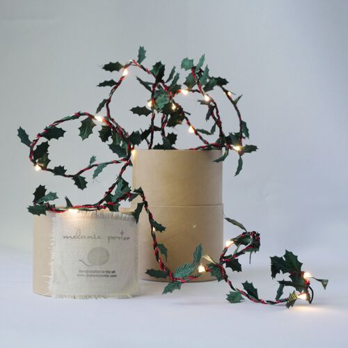 Holly Fairy Light String