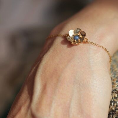 Bellissimo braccialetto con anemone - Sodalite