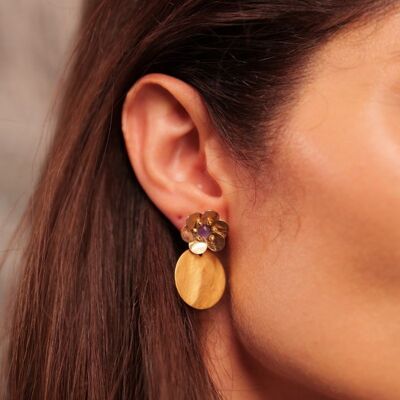 Sublime Anemone earrings - Amethyst
