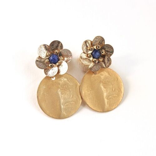 Boucles d'oreilles Sublime Anémone - Sodalite