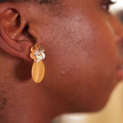 Sublime Anemone earrings - Blue Agathe