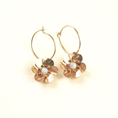Rieuse Anemone earrings - Agathe Bleue