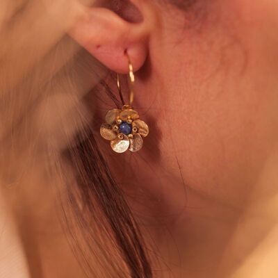 Rieuse Anemone earrings - Sodalite