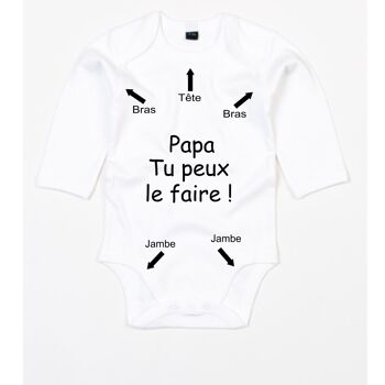 Body "PAPA TU PEUX LE FAIRE"