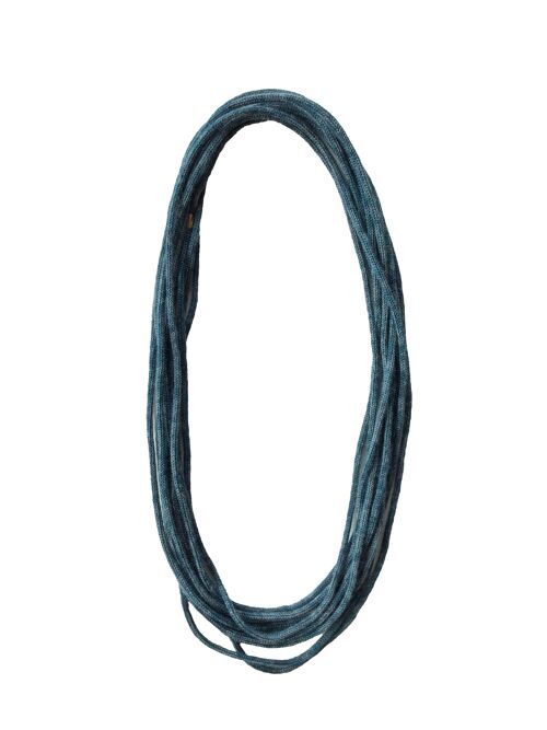 StrckKette "SloWool" blaupetrol/petrol