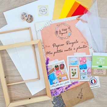 Kit DIY | Fabrication de petites cartes à planter en papier recyclé 4